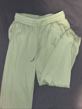 H&M Light Mint Green Fleece Joggers